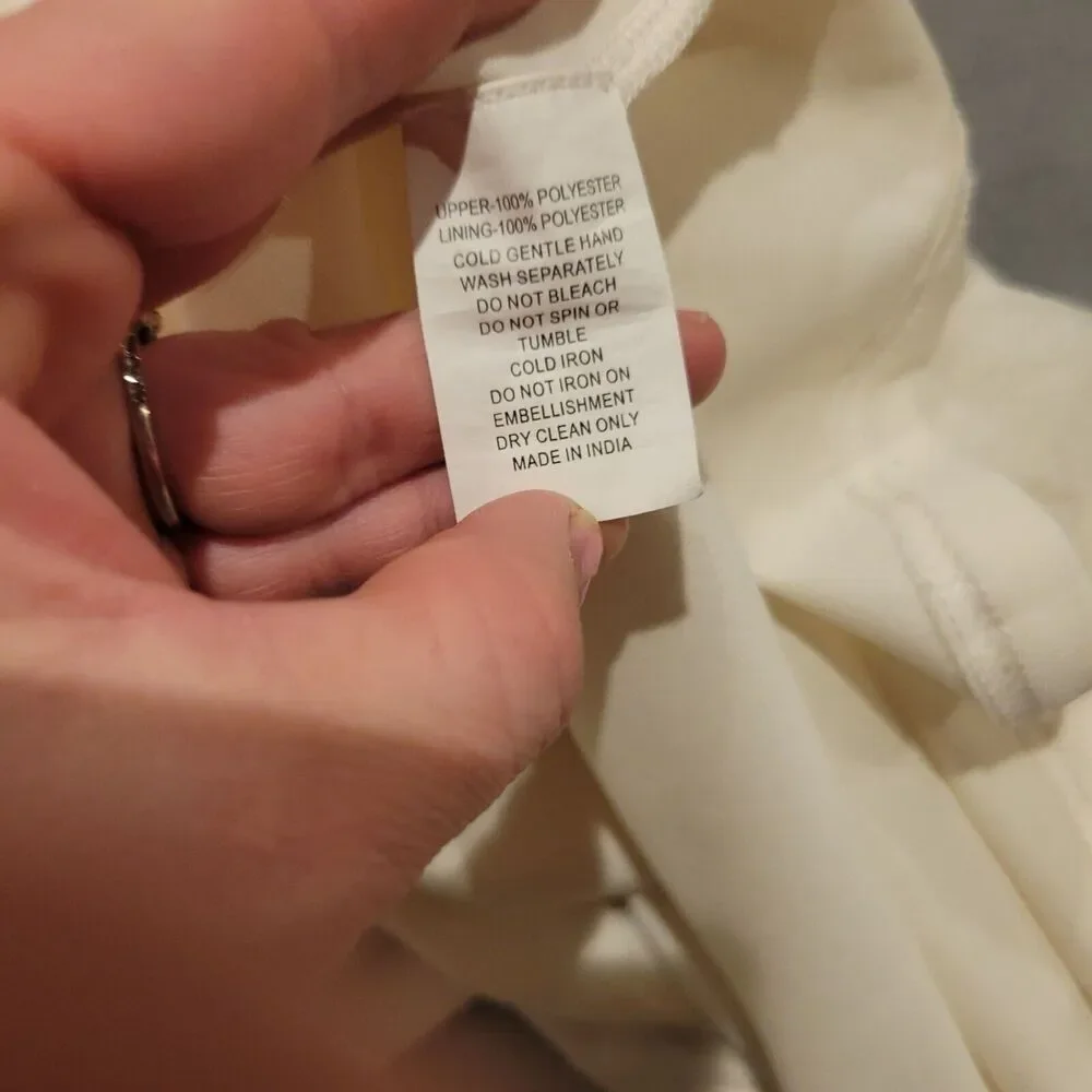 Mia Joy Girls Ivory Maxi Dress With Gold Embellished Bodice Flutter Sleeves & Fl - Picture 4 of 16